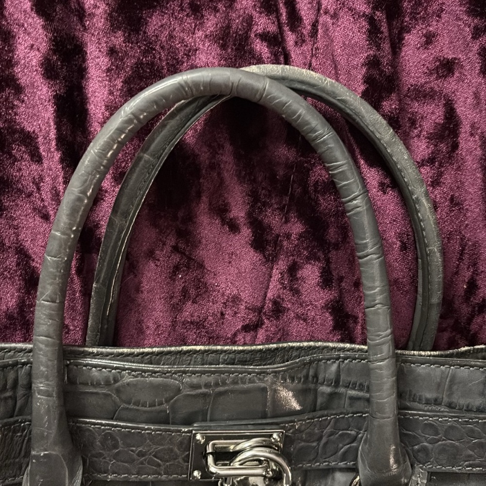 Michael Kors Hamilton Large Satchel Bag with silver hardwarel - Picture 6 of 10